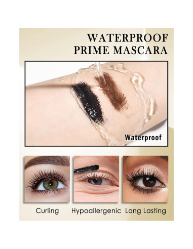 Máscara de Pestañas Hipoalergénica Lestpola Negra 12H para Mujeres Mayores