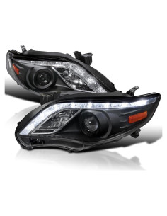 Faros Proyector Negros Spec-D Tuning para Toyota Corolla 2011-2013