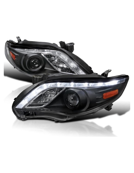 Faros Proyector Negros Spec-D Tuning para Toyota Corolla 2011-2013