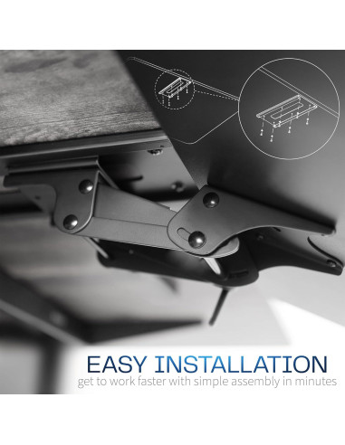 Bandeja Ergonómica VIVO para Teclado y Ratón 63.5x25.4cm