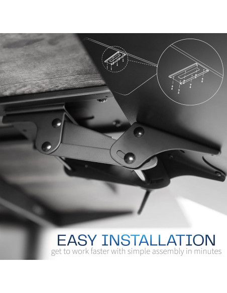 Bandeja Ergonómica VIVO para Teclado y Ratón 63.5x25.4cm