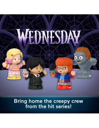 Conjunto de Figuras Little People Collector Wednesday Addams