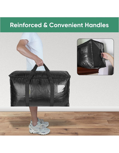 Bolsas de Mudanza BALEINE 2-Pack 90.8L Resistentes Negras