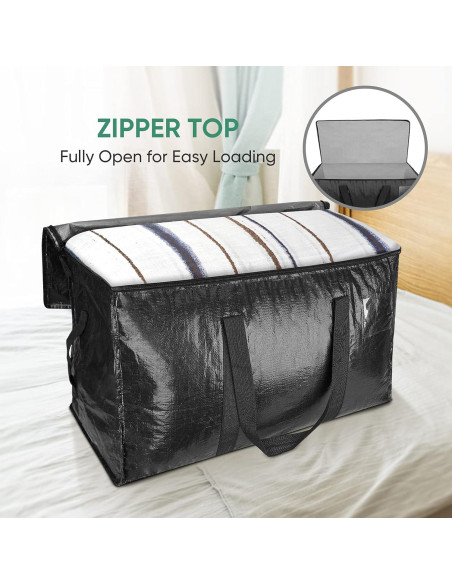 Bolsas de Mudanza BALEINE 2-Pack 90.8L Resistentes Negras