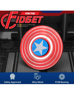 Spinner Antiestrés de Metal Gamtec - Paquete de 3 Unidades 2