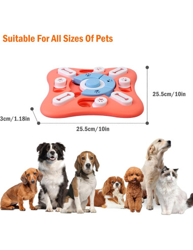 Juguete de Rompecabezas Interactivo para Perros Knitly 25.4cm