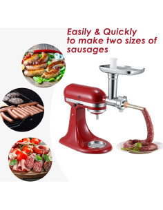 Accesorio Molinillo de Carne KITOART para Mezclador KitchenAid 2