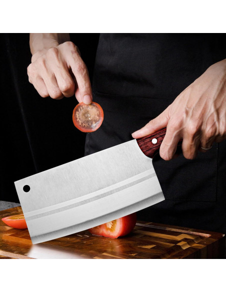 Cuchillo Chino Cleaver TJ POP 19.05 cm Acero Inoxidable Ergonómico