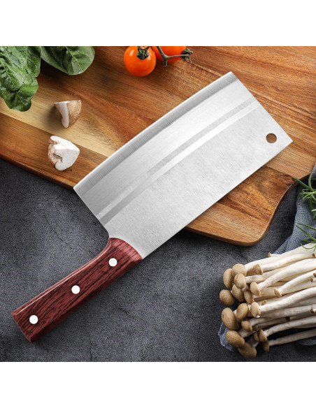 Cuchillo Chino Cleaver TJ POP 19.05 cm Acero Inoxidable Ergonómico