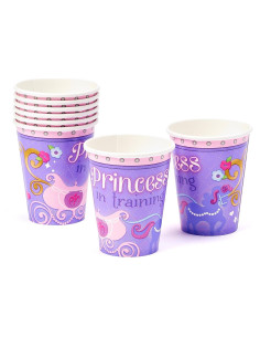 Tazas de Papel Disney Sofía la Primera - Paquete de 8 Piezas