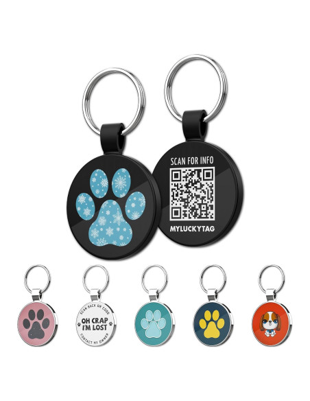 Etiqueta de Identificación QR MYLUCKYTAG para Mascotas 3.05 cm