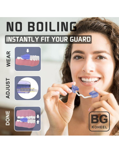 Protector Bucal Ajustable KOHEEL para Bruxismo - Mediano