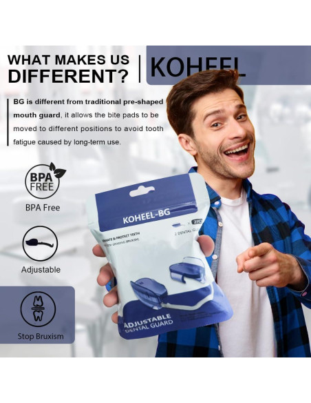Protector Bucal Ajustable KOHEEL para Bruxismo - Mediano