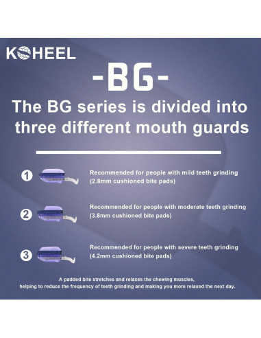 Protector Bucal Ajustable KOHEEL para Bruxismo - Mediano