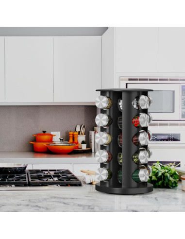 Organizador de Especias Giratorio Daiumulti con 20 Frascos