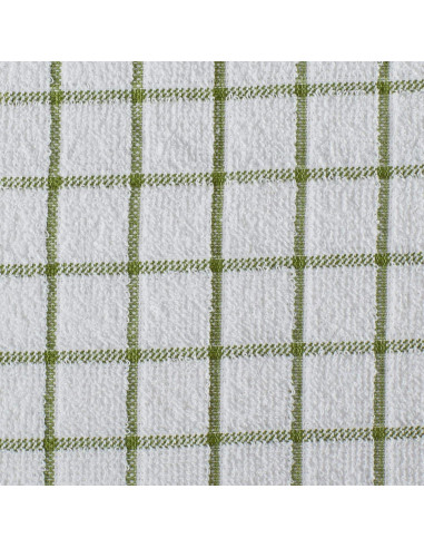 Conjunto de Paños de Cocina DII Basic Terry 6 Piezas 30x30 cm Verde