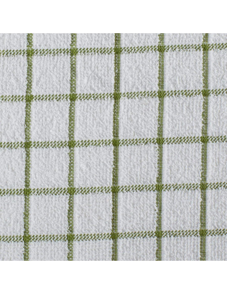 Conjunto de Paños de Cocina DII Basic Terry 6 Piezas 30x30 cm Verde