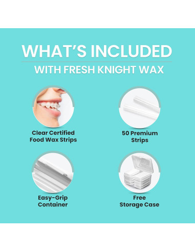 Cera Ortodóntica Fresh Knight para Brackets - 50 Tiras