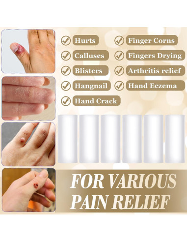 6 Protectores de Dedos de Gel Pndeyo para Artritis y Callos