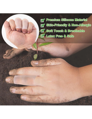 6 Protectores de Dedos de Gel Pndeyo para Artritis y Callos