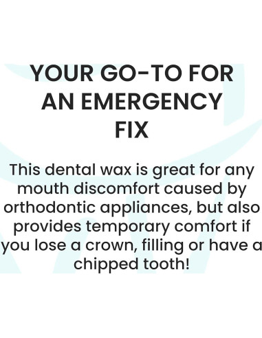 Cera Ortodóntica Fresh Knight para Brackets - 50 Tiras