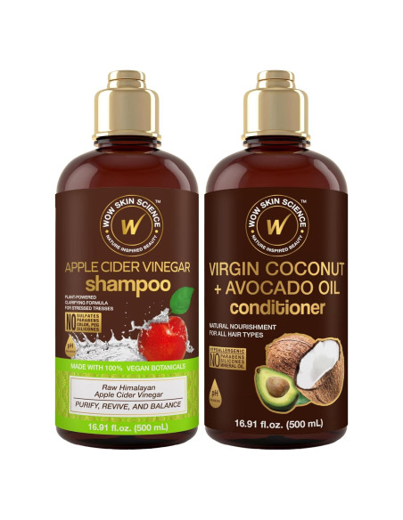 Dúo Champú y Acondicionador WOW Skin Science 500 ml
