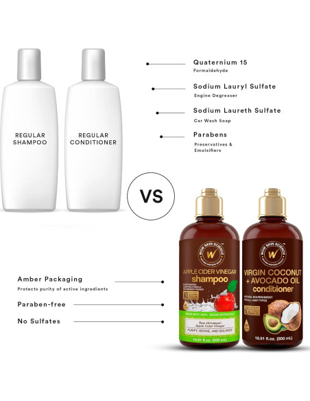 Dúo Champú y Acondicionador WOW Skin Science 500 ml