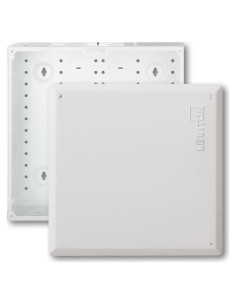 Caja de Medios Estructurados Leviton 47605-140 Blanca 396.7x389.1x97.2 mm