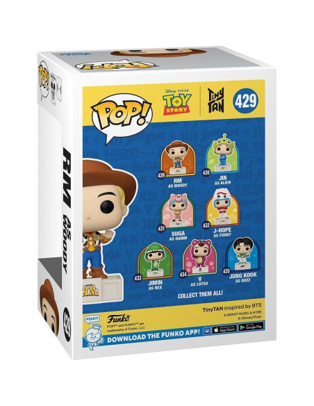 Figura Funko Pop! RM como Woody - Toy Story x Tiny TAN