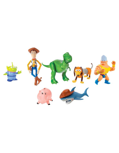 Juego de 7 Figuras de Acción Mattel Toy Story Disney100