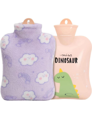 Botella de Agua Caliente OPLIY con Funda de Peluche 900ml