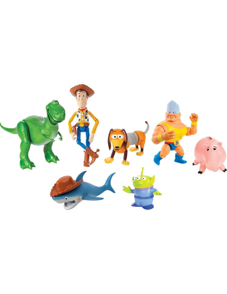 Juego de 7 Figuras de Acción Mattel Toy Story Disney100