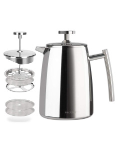 Cafetera de Émbolo Secura 0.5L Acero Inoxidable Aislada