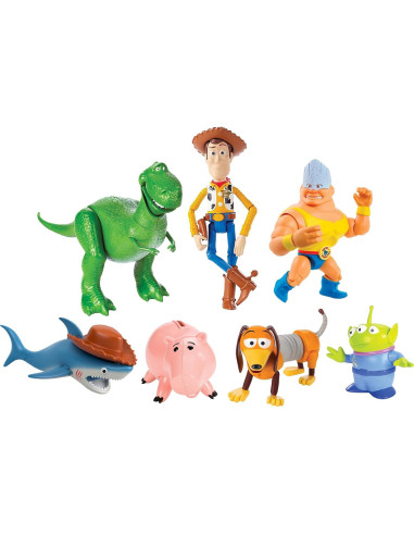 Juego de 7 Figuras de Acción Mattel Toy Story Disney100