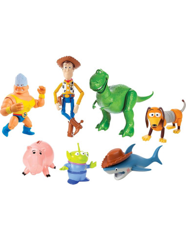 Juego de 7 Figuras de Acción Mattel Toy Story Disney100