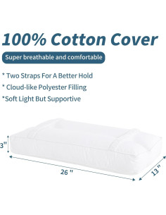 Almohada para Rodillas HOMBYS 66 cm con Correas Elásticas 2