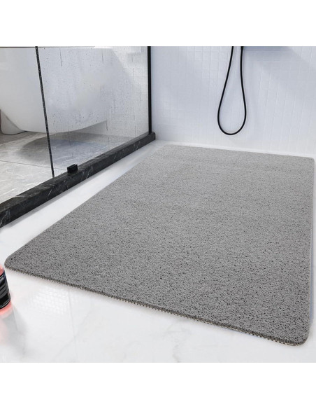 Tapete de Ducha Antideslizante HOMBYS 119x81 cm Gris