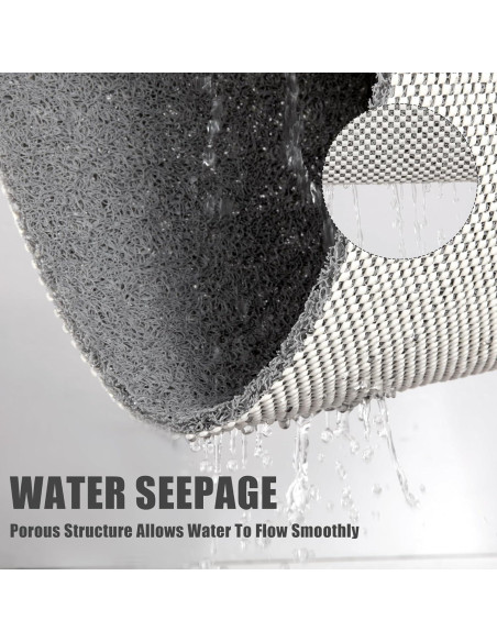 Tapete de Ducha Antideslizante HOMBYS 119x81 cm Gris