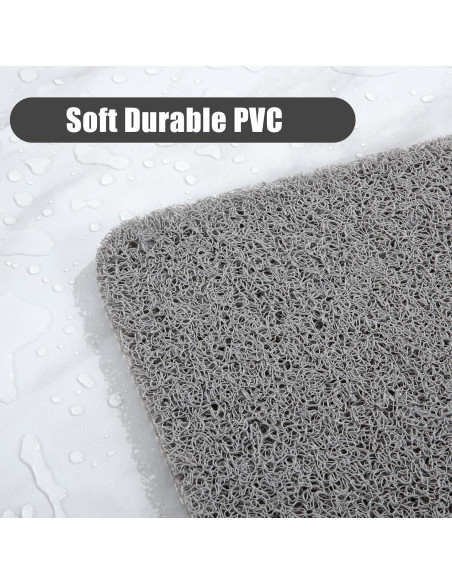 Tapete de Ducha Antideslizante HOMBYS 119x81 cm Gris