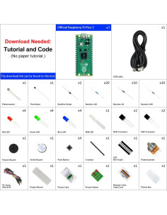 Kit de Inicio Freenove para Raspberry Pi Pico 2 - 55 Proyectos 2