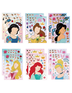 Stickers de Princesa para Hacer Caras - 12 Piezas MaoMaoCha