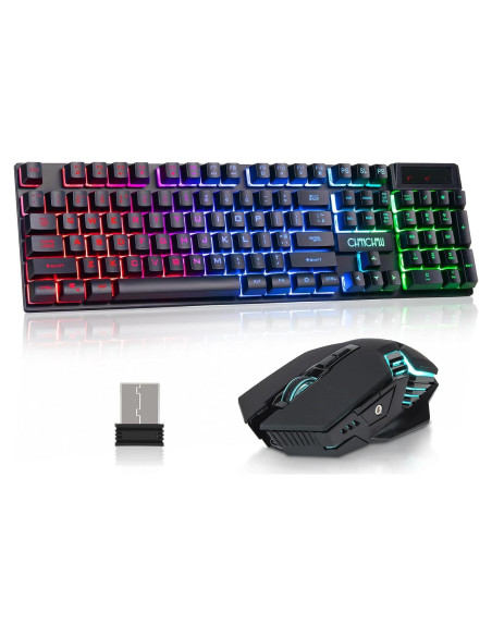 Combo Teclado y Ratón Inalámbrico CHONCHOW G220 RGB