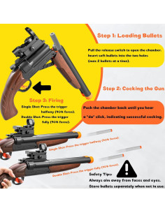 Escopeta de Juguete Doble Caño Amazing Astral Boundary 20 Balas 2