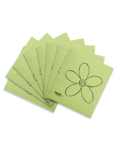 Paquete de 8 paños de cocina Skoy reutilizables verdes