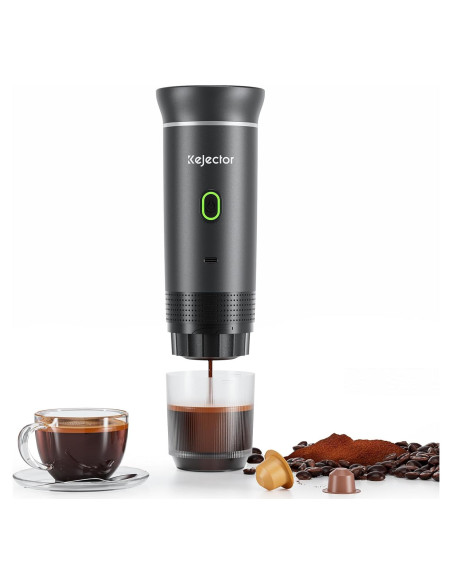 Máquina de Café Espresso Portátil Kejector Gris 7500mAh