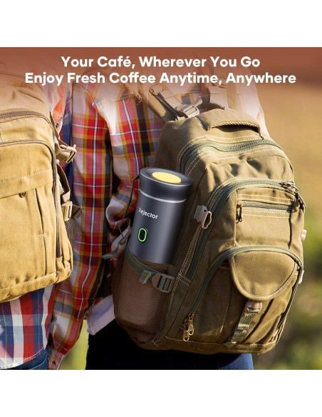 Máquina de Café Espresso Portátil Kejector Gris 7500mAh