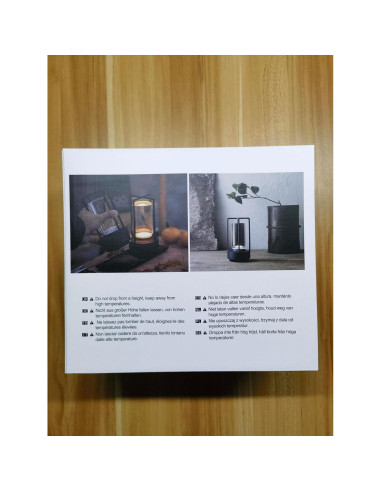 Juego de 2 Lámparas de Mesa Inalámbricas Recargables LED Oro