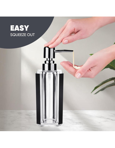 Juego de Accesorios de Baño Acrílico LGURT 4 Piezas Negro