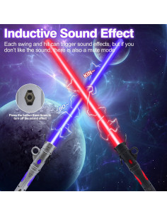 Sable de Luz LED Gianby para Niños, Espada Recargable 73.7 cm 2