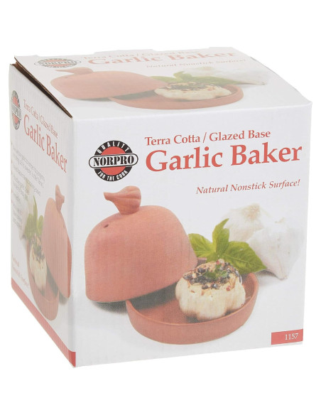 Horno de Ajo Norpro de Terracota 11cm - Asar y Servir Horno de Ajo Norpro de Terracota 11cm - Asar y Servir